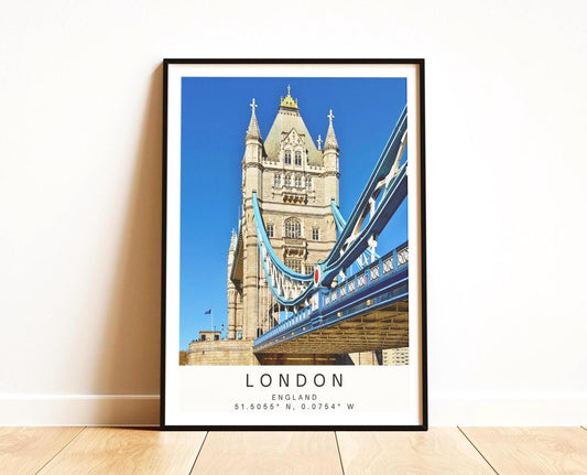 London Tower Bridge Travel Print - UK City  Photography Wall Art, Framed Personalized Gift - Matthew Webb Photography