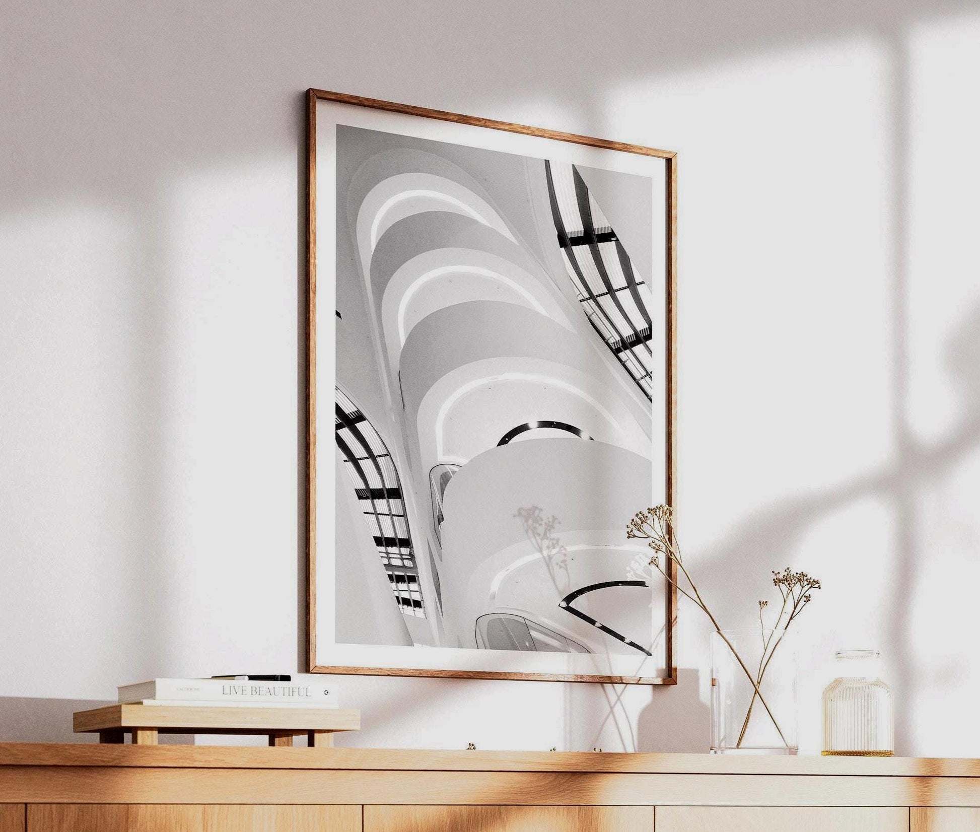 Zaha Hadid Architecture Print: Modern Black & White Wall Art - Matthew Webb Photography