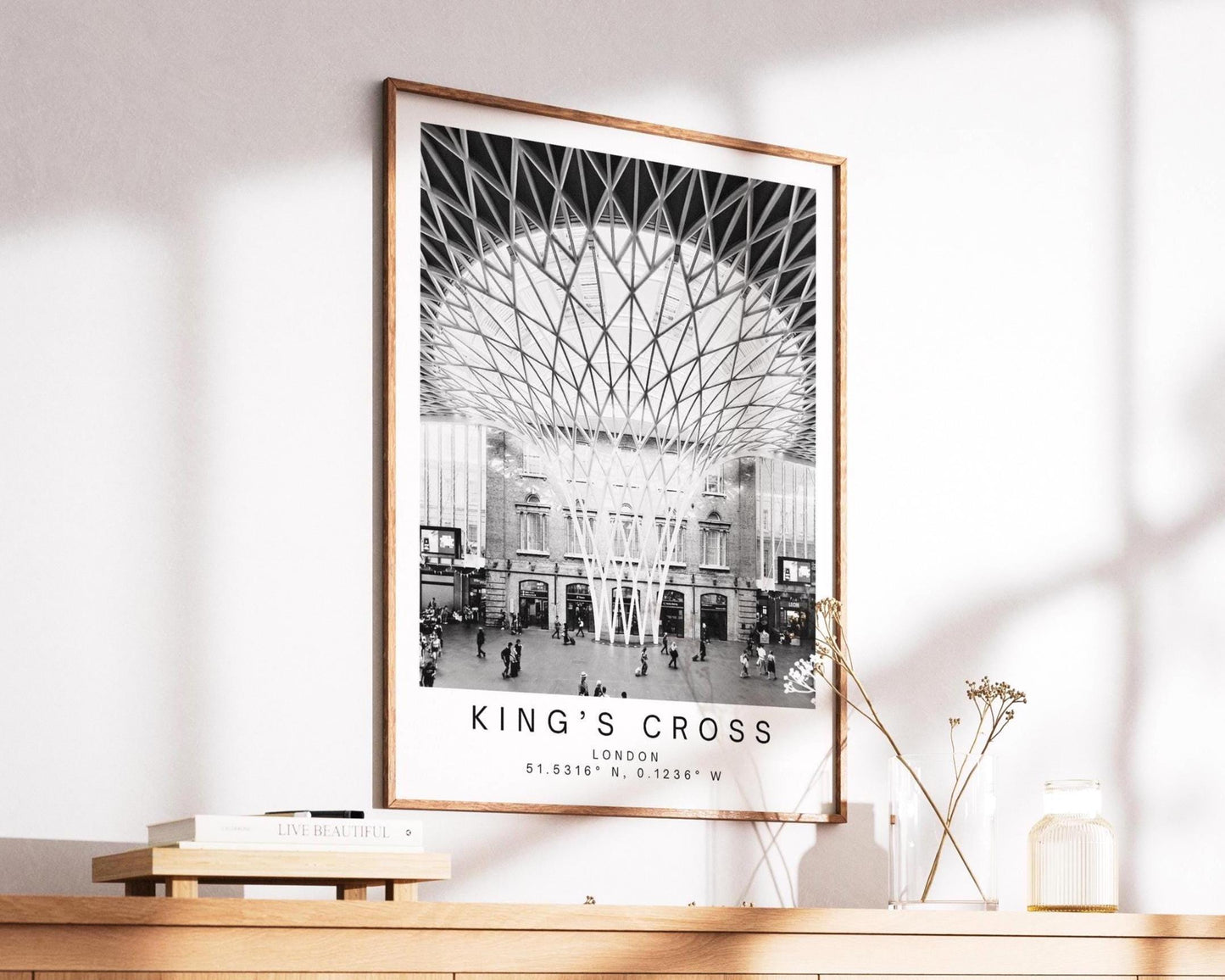 Kings Cross Station Print - London Travel Photography, Minimalist Wall Art