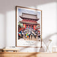 Senso Ji Temple Tokyo Print - Japanese Wall Art, Framed Minimalist Decor, Personalized Gift