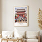 Senso Ji Temple Tokyo Print - Japanese Wall Art, Framed Minimalist Decor, Personalized Gift