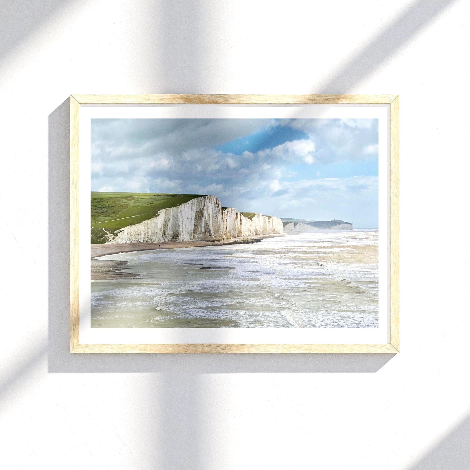 Seven Sisters Chalk Cliffs Print - Coastal Wall Art, Beach Landscape Photography, Digital / Print / Framed - Matthew Webb Photography