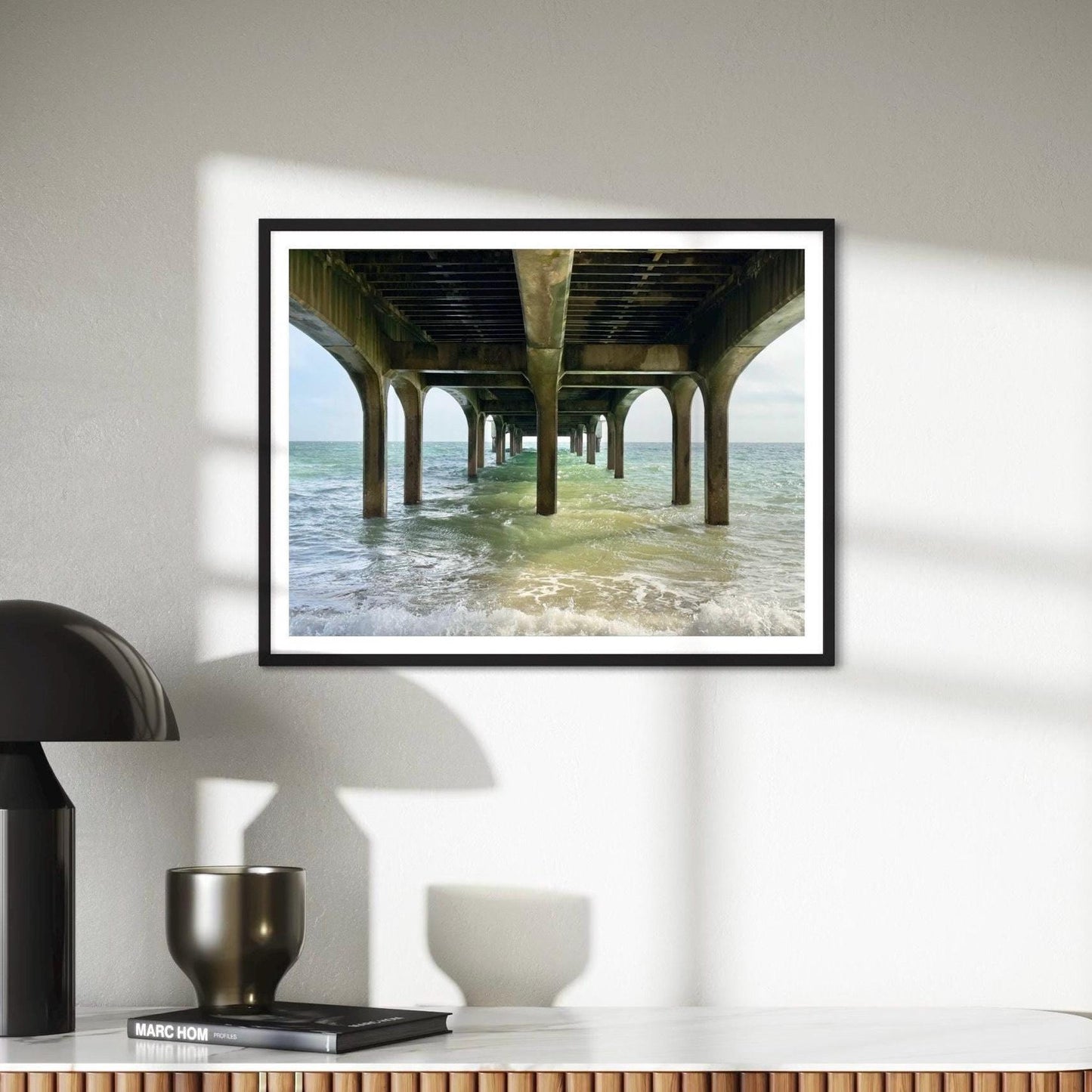 Bournemouth Beach Pier Print: Coastal Seascape Photography, UK Travel Decor - Matthew Webb Photography