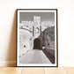 Rhodes Old Town Print: Black and White Ancient Greece Wall Art, Architecture Photography Gift