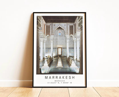 Marrakesh Saadian Tombs Print: Moroccan Architecture Wall Art, Islamic Photography Travel Gift - Matthew Webb Photography