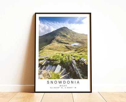 Snowdonia Mountain Print - Welsh Landscape Photography, Nature Decor Wall Art Poster