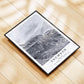Snowdon Mountain Print: Monochrome Wales Landscape Photography, Minimalist Wall Art for Hikers