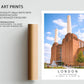 Battersea Power Station Print - London Travel Wall Art, Framed Minimalist Decor, Personalized Gift