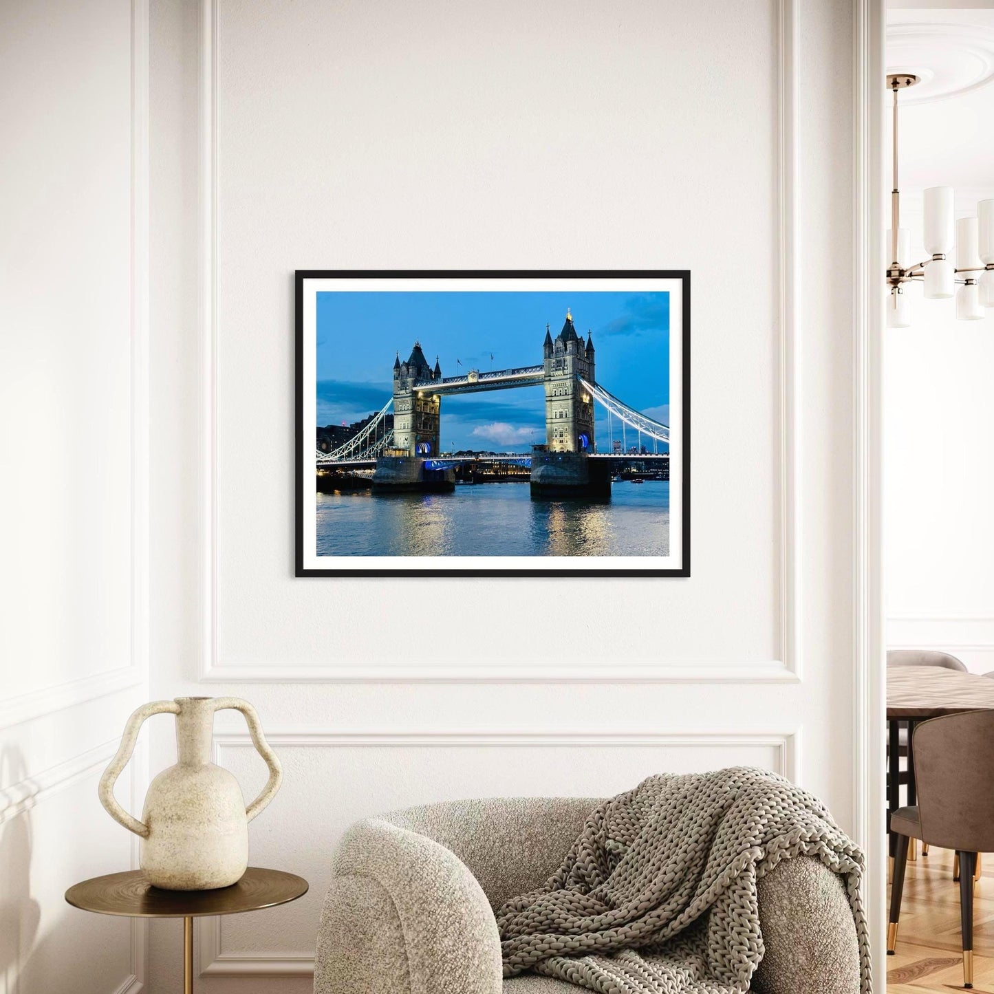 Tower Bridge Print – London wall art, River Thames Architecture Photography, London Home Decor