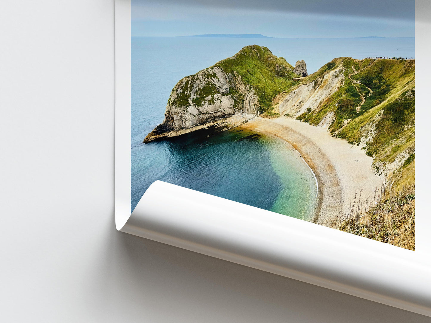 Jurassic Coast Travel Poster - Dorset Coastal Wall Art, Framed Photography, Personalized Gift - Matthew Webb Photography