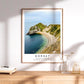 Jurassic Coast Travel Poster - Dorset Coastal Wall Art, Framed Photography, Personalized Gift - Matthew Webb Photography