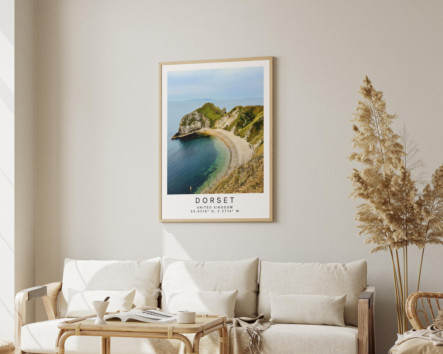 Jurassic Coast Travel Poster - Dorset Coastal Wall Art, Framed Photography, Personalized Gift - Matthew Webb Photography