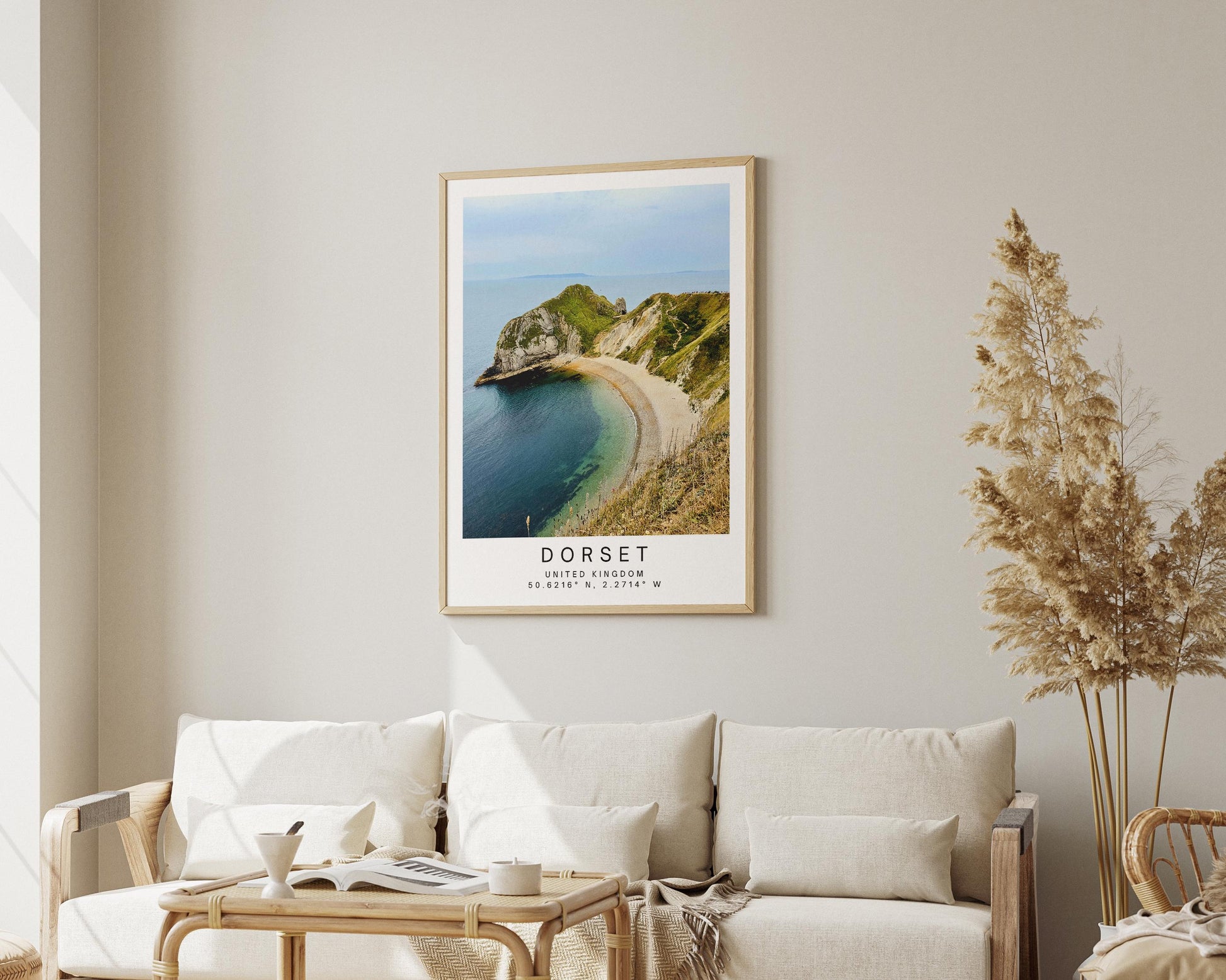 Jurassic Coast Travel Poster - Dorset Coastal Wall Art, Framed Photography, Personalized Gift - Matthew Webb Photography