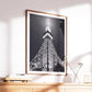Tokyo Tower Black and White Photography Print, Japan Landmark Art, Modern Wall Decor - Matthew Webb Photography
