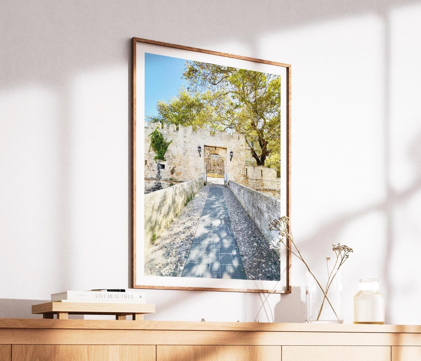 Rhodes Old Town Print - Greece Travel Photography, Framed Wall Art