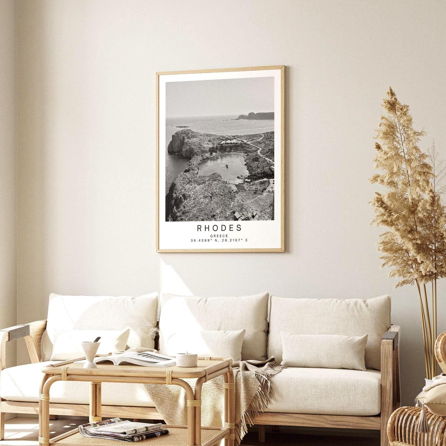Lindos Acropolis Rhodes Print: Greek Island Travel Wall Art, Unique Photography, Greece Gift