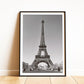 Paris Wall Art, Set of 3 Prints - Black and White Photography, Framed travel posters