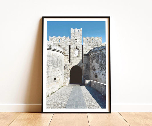 Rhodes Old Town Greece Print: Travel Wall Art, Historic Photography Architecture Poster, Greek Gift