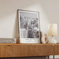 Valletta Malta Travel Print: Black and white Coastal City Photography Wall Art Poster