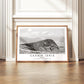 Cadair Idris Black and White Print – Snowdonia Wales Mountain Photography, Minimalist Landscape Wall Art, Monochrome Nature Poster
