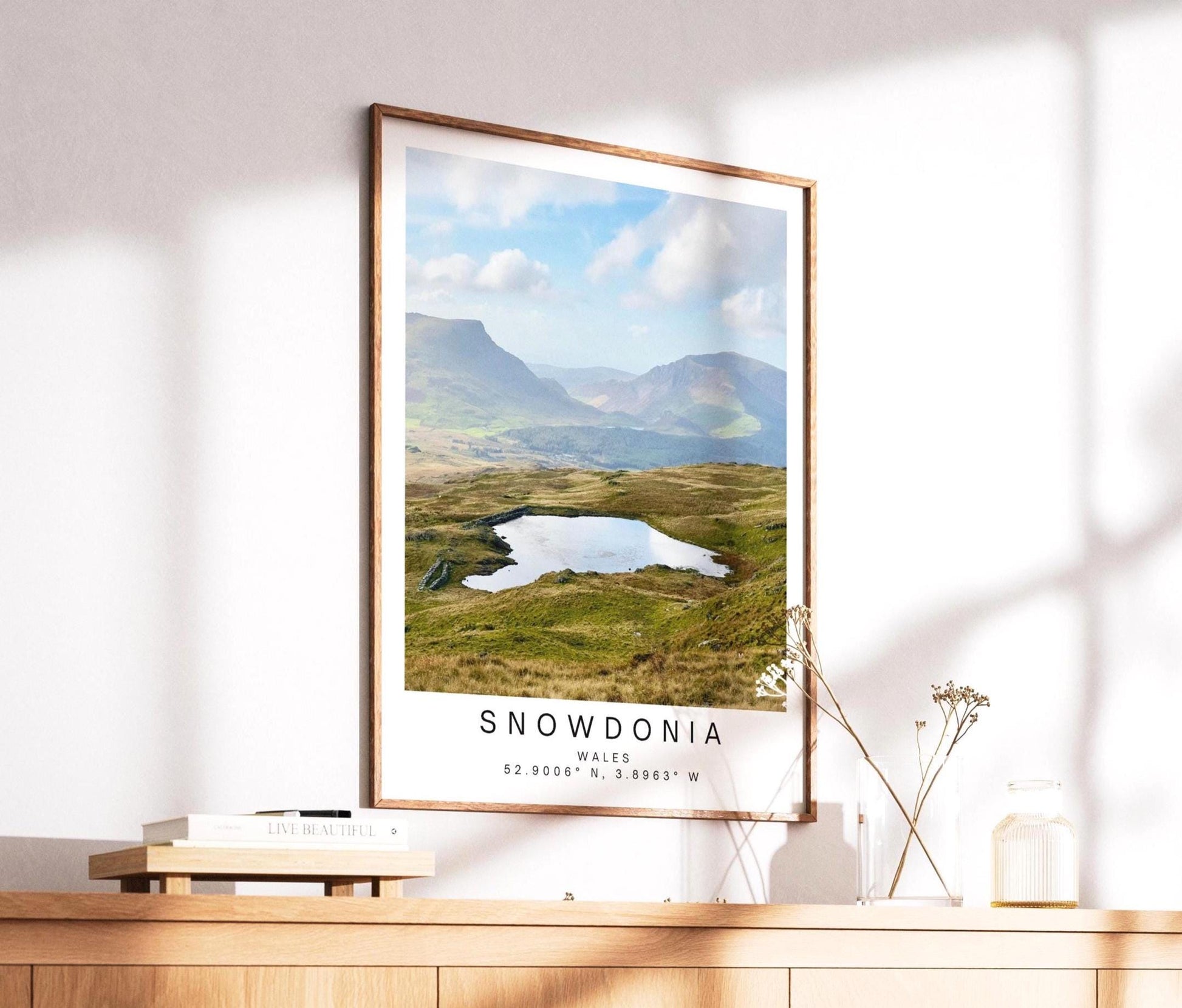 Snowdonia Print - Wales Mountain Wall Art, Welsh Landscape, Minimalist Photography Travel Poster, Hiking Gift - Matthew Webb Photography