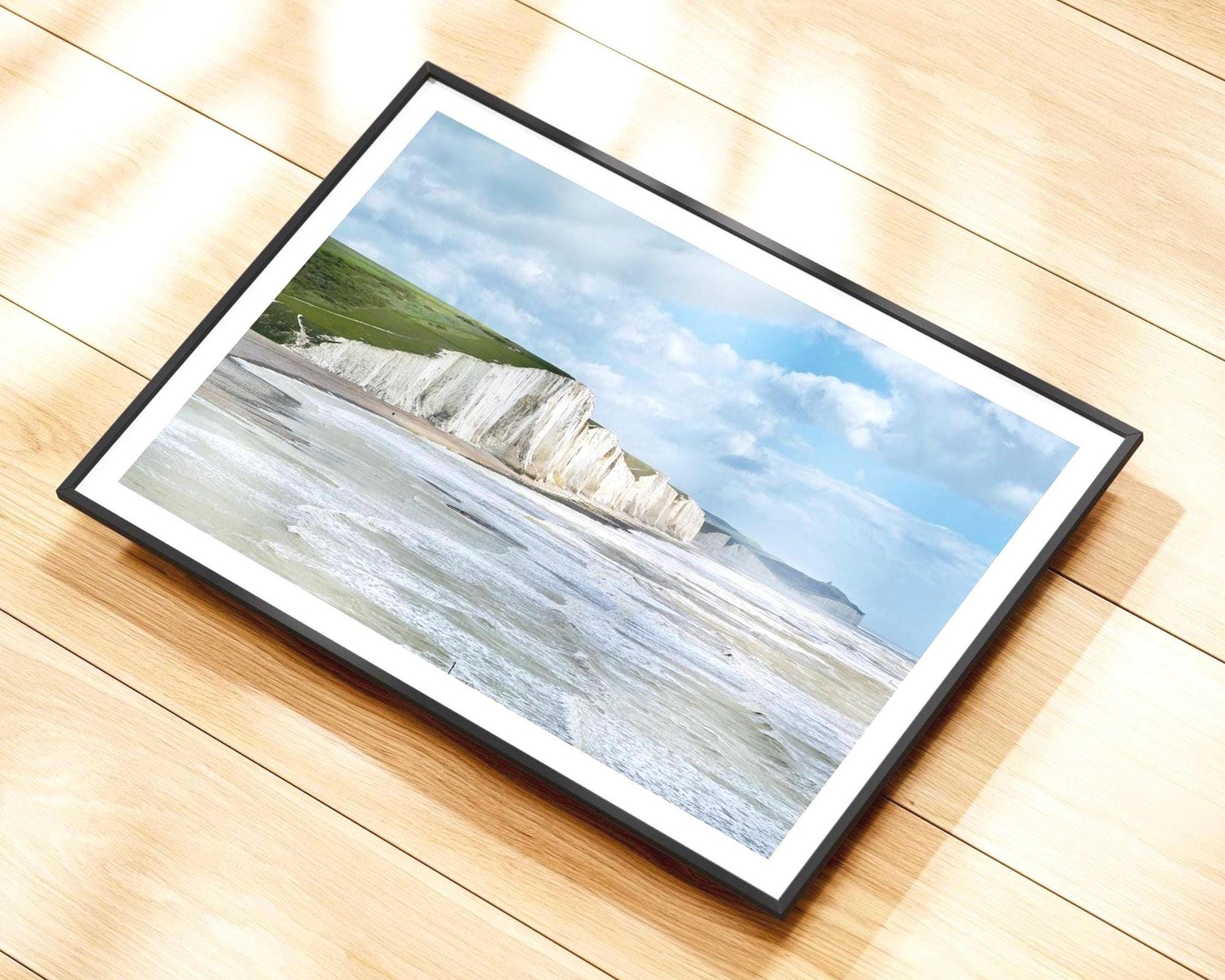 Seven Sisters Chalk Cliffs Print - Coastal Wall Art, Beach Landscape Photography, Digital / Print / Framed - Matthew Webb Photography