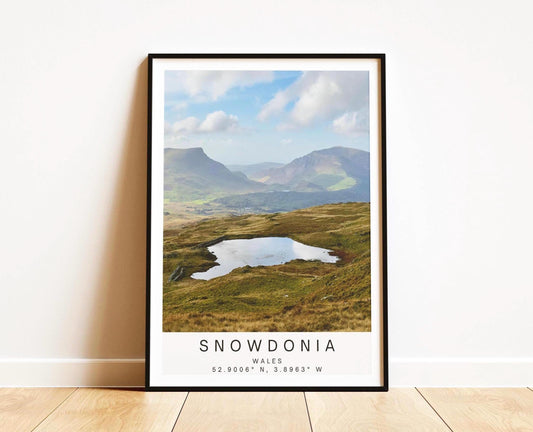 Snowdonia Print - Wales Mountain Wall Art, Welsh Landscape, Minimalist Photography Travel Poster, Hiking Gift - Matthew Webb Photography