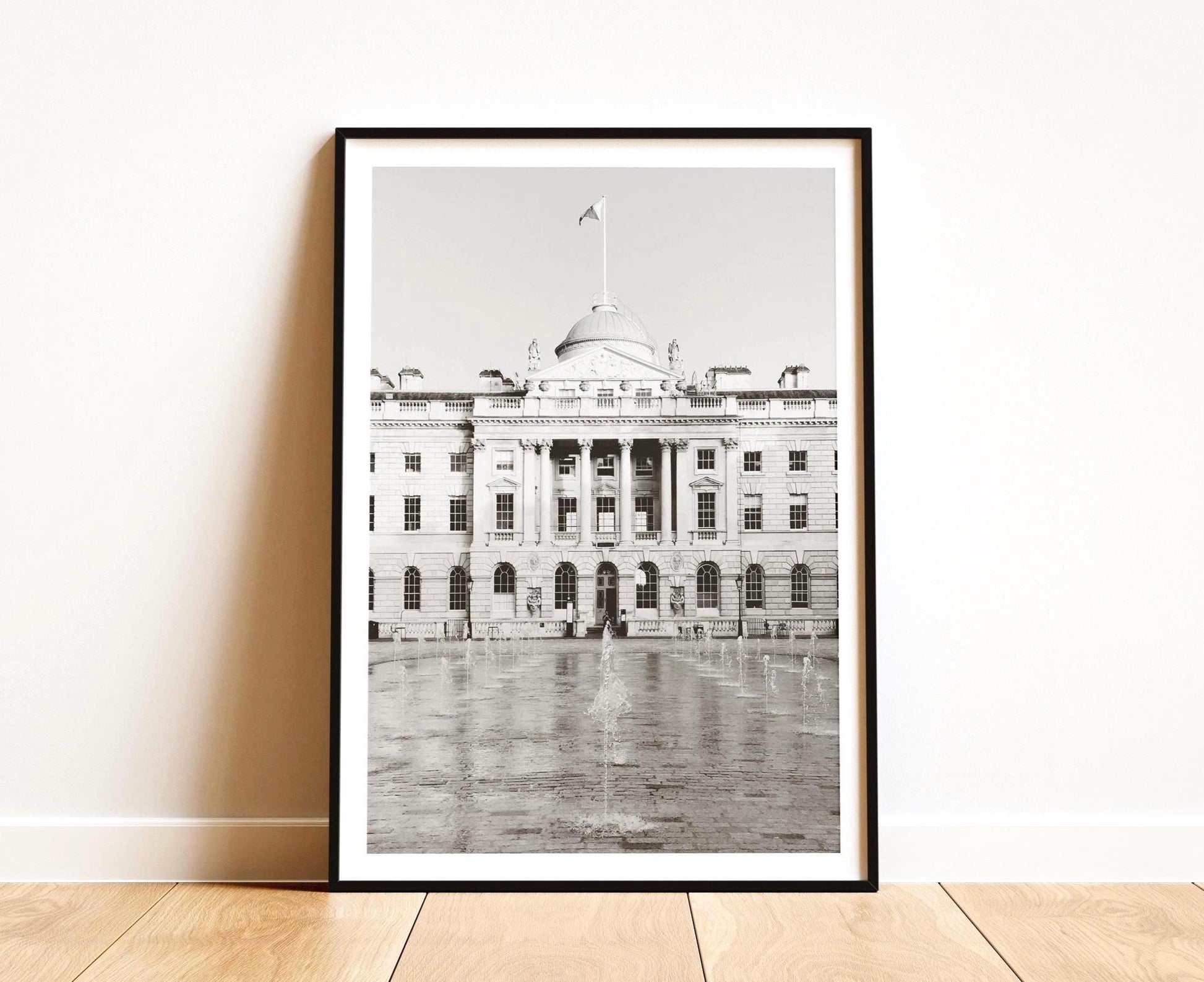 Somerset House London Print: Black and White Architecture Wall Art, Historic UK Photography - Matthew Webb Photography