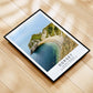 Jurassic Coast Travel Poster - Dorset Coastal Wall Art, Framed Photography, Personalized Gift - Matthew Webb Photography