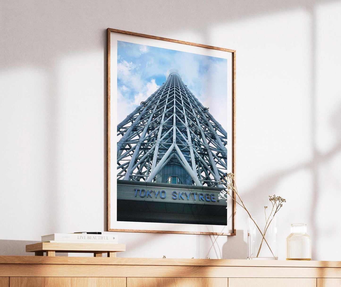 Tokyo Skytree Print - Japanese Wall Art Travel Poster, City Skyline Photography gift
