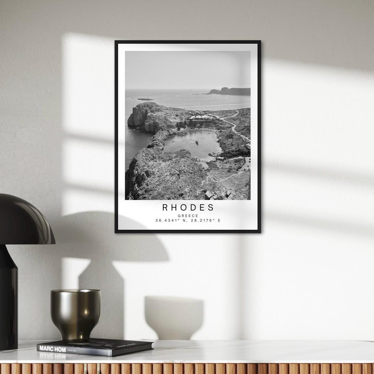 Lindos Acropolis Rhodes Print: Greek Island Travel Wall Art, Unique Photography, Greece Gift