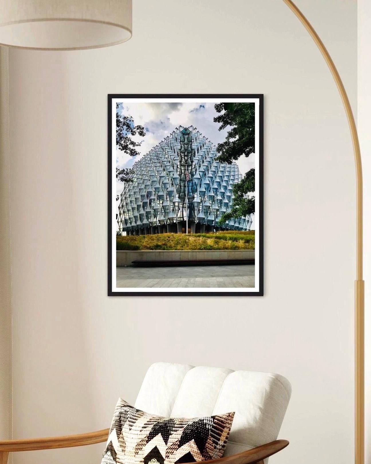 US Embassy Battersea London Print – Geometric Architecture Photography