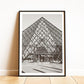 Paris Wall Art, Set of 3 Prints - Black and White Photography, Framed travel posters