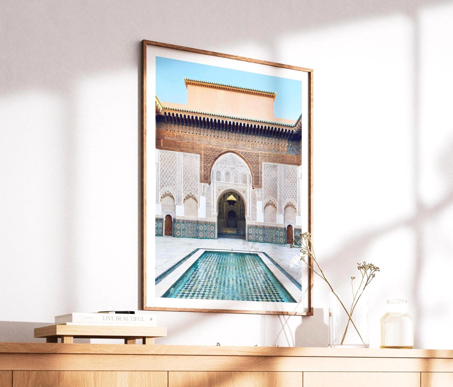 Ben Youssef Madrasa Print – Marrakech Moroccan Wall Art, Islamic Architecture Photography, Framed Morocco Gift - Matthew Webb Photography