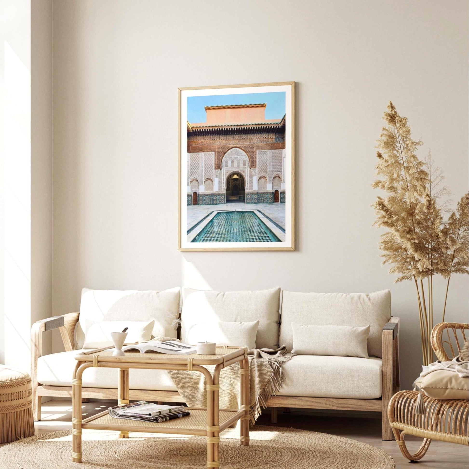 Ben Youssef Madrasa Print – Marrakech Moroccan Wall Art, Islamic Architecture Photography, Framed Morocco Gift - Matthew Webb Photography