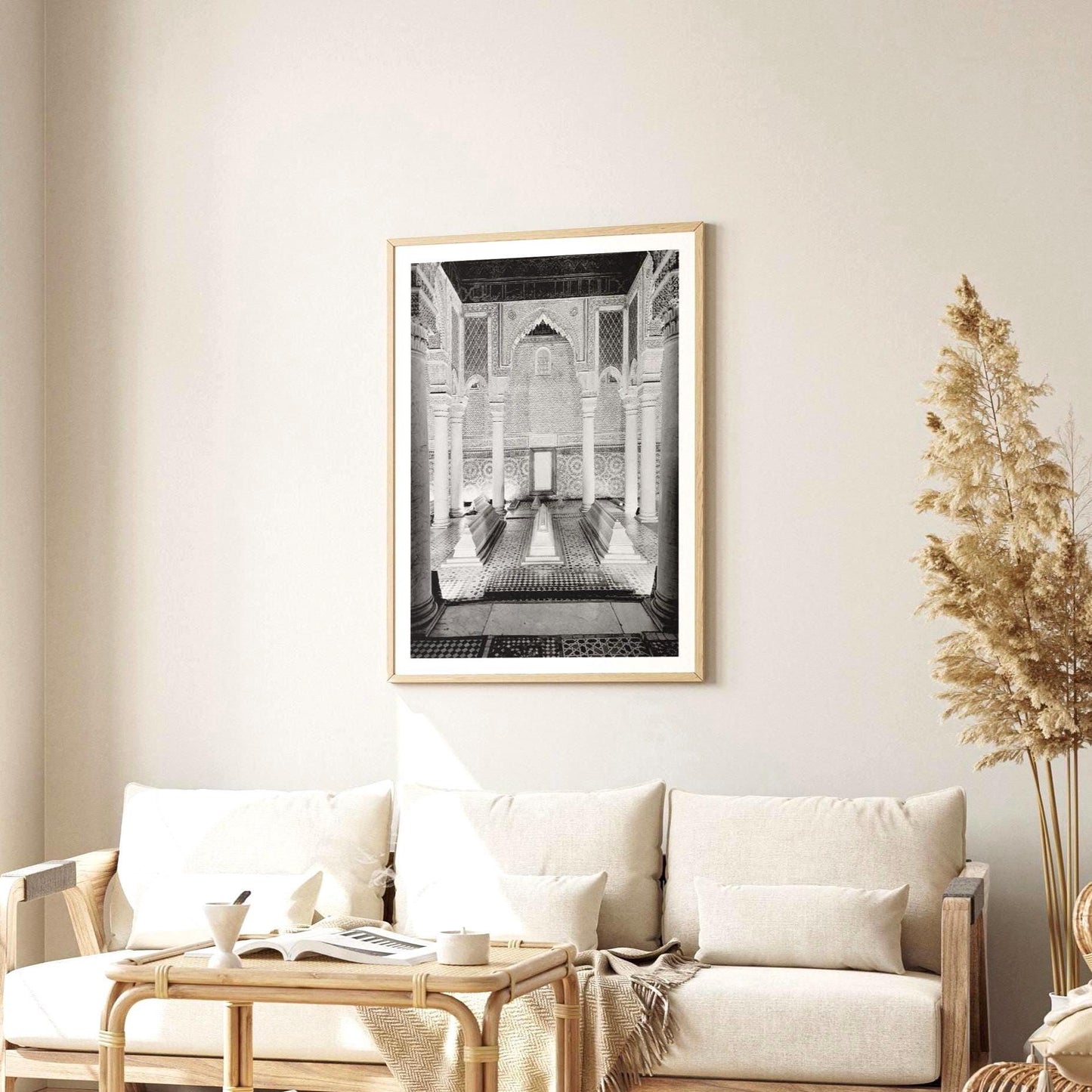 Saadian Tombs Print – Marrakech Wall Art Black and White Architecture Photography, Islamic Morocco Gift - Matthew Webb Photography