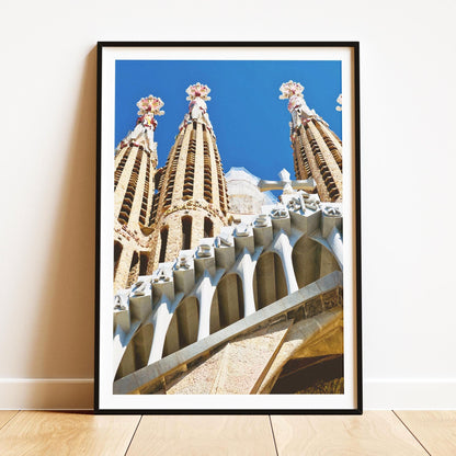 Sagrada Familia Print - Barcelona Wall Art, Gaudi, Spain Travel Poster, Architect Gift - Matthew Webb Photography