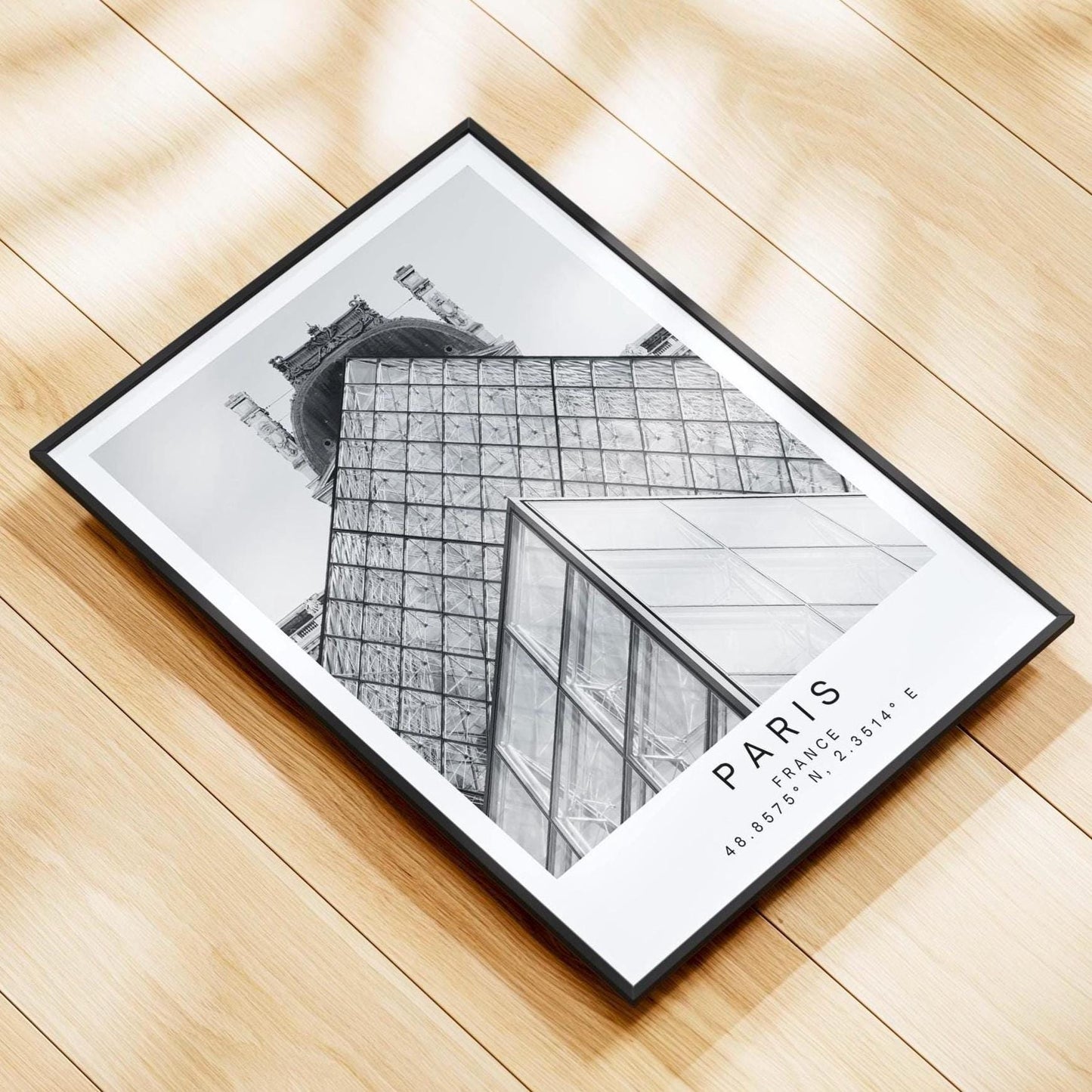Louvre Print - Paris Wall Art, Black and White, French Architecture, Travel Photography Gift - Matthew Webb Photography