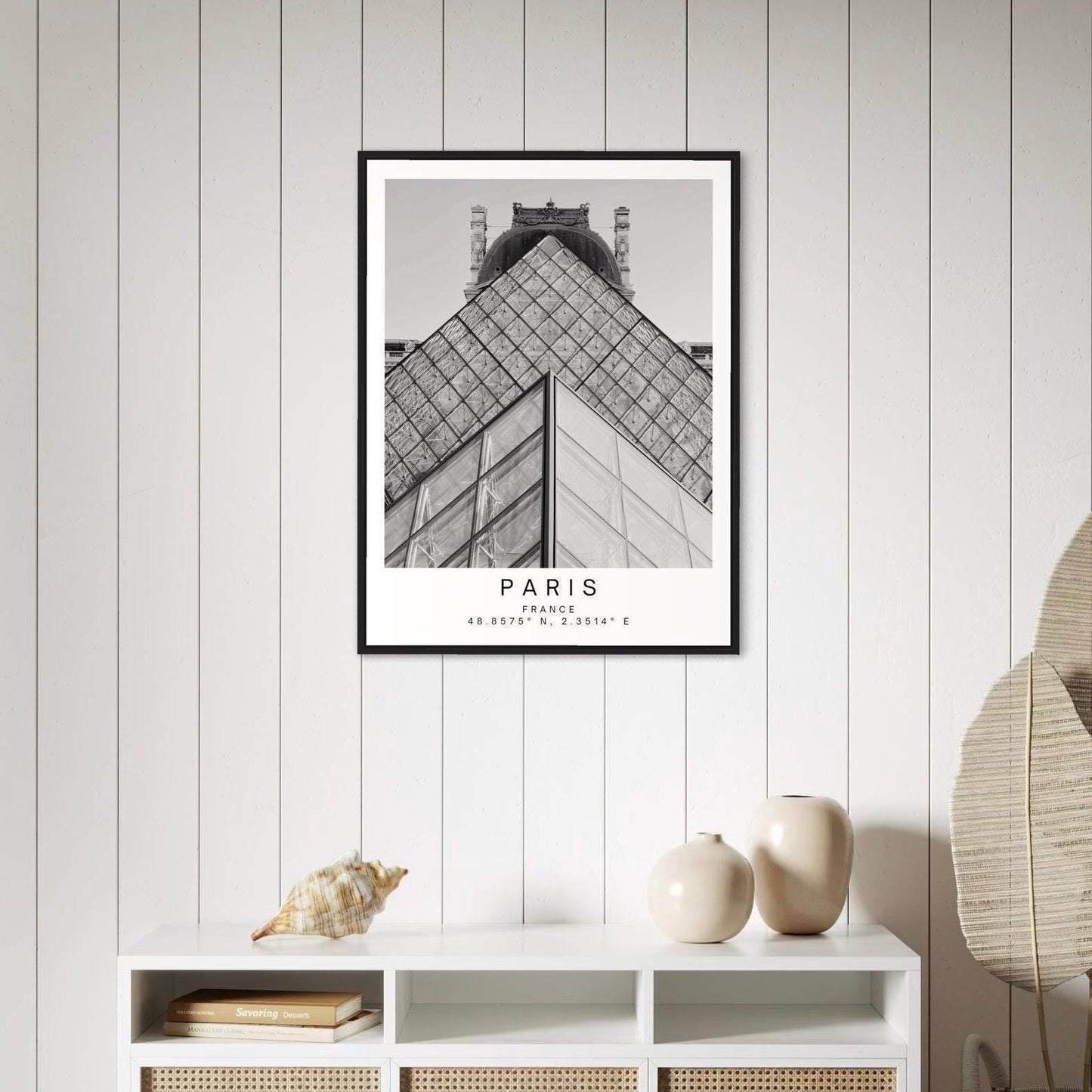Louvre Print - Paris Wall Art, Black and White, French Architecture, Travel Photography Gift - Matthew Webb Photography